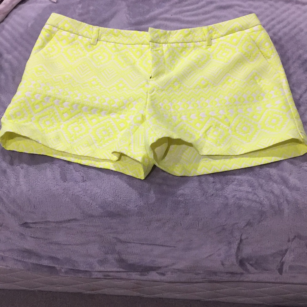 NWOT Merona Neon Yellow Shorts